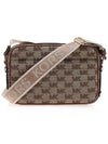 Maeve Monogram Leather Cross Bag Beige Ebony - MICHAEL KORS - BALAAN 4