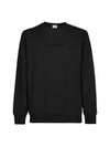 Embroidered Logo Cotton Sweatshirt Black - CP COMPANY - BALAAN 2