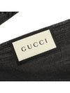 GG Jacquard Pattern Two-Tone Wool Silk Muffle Black - GUCCI - BALAAN 4