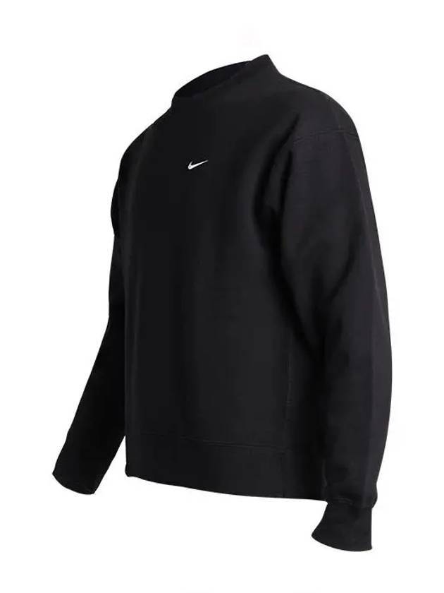 NRG Solo Swoosh Crew Fleece Sweatshirt Black - NIKE - BALAAN 1