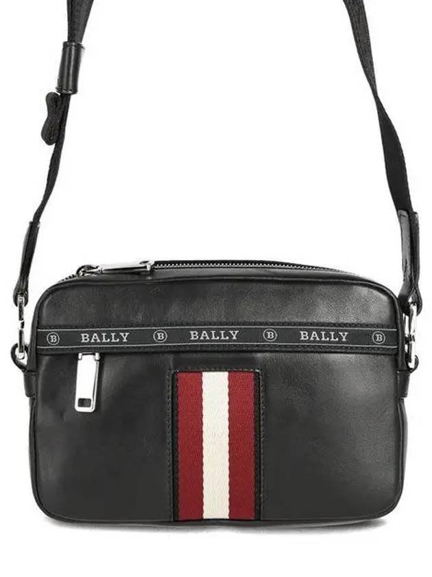 Hal Leather Cross Bag Black - BALLY - BALAAN 2