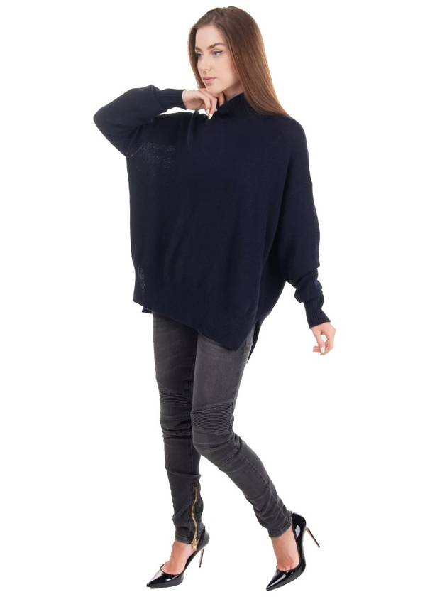 Cashmere women's size M black luxury overfit knit - JIL SANDER - BALAAN 3