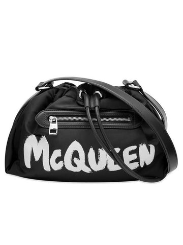 Graffiti Logo Bundle Shoulder Bag Black - ALEXANDER MCQUEEN - BALAAN 1