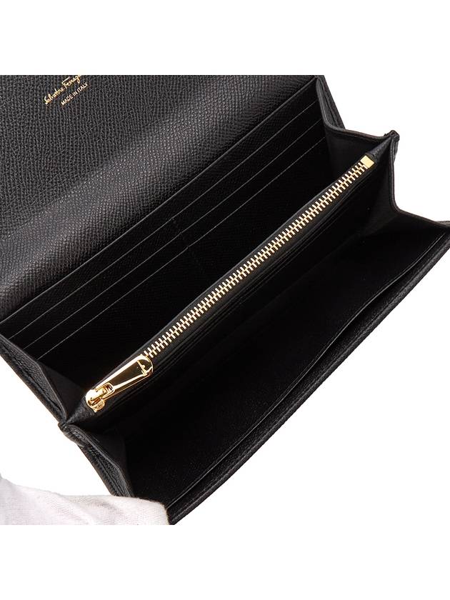 Ferragamo Gancini Women s Long Wallet 22 0380 NERO 0753048 - SALVATORE FERRAGAMO - BALAAN 6