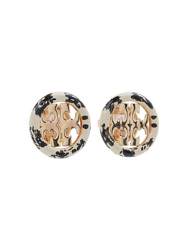 Miller Painted Stud Earrings Ivory - TORY BURCH - BALAAN 4