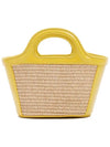 Rattan Micro Tropicalia Cross Bag Beige Yellow - MARNI - BALAAN 4