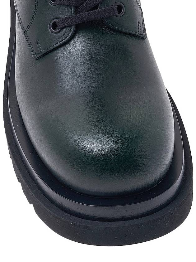 Lug Lace-Up Worker Boots Bottle Green - BOTTEGA VENETA - BALAAN 10