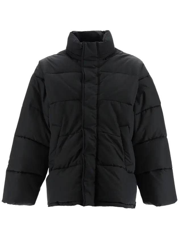 Logo Puffer Padding Black - BALENCIAGA - BALAAN 1