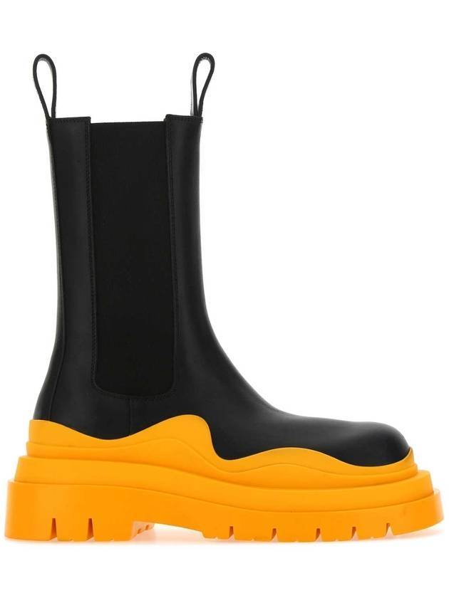 Tire Chelsea Boots Black Tangerine - BOTTEGA VENETA - BALAAN.