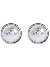 Olga Pearl Small Earrings Silver - VIVIENNE WESTWOOD - BALAAN.