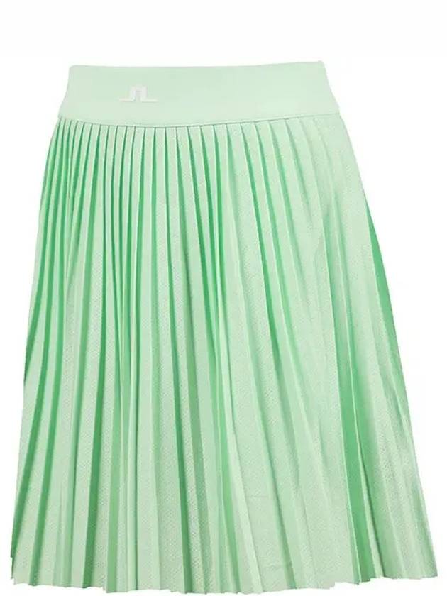 Women's Binx Pleated Skirt Green - J.LINDEBERG - BALAAN 3