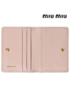 Matelasse Nappa Leather Card Wallet Pink - MIU MIU - BALAAN 6