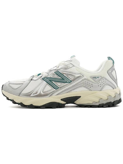 610 Low Top Sneakers Metallic Silver Green - NEW BALANCE - BALAAN 2