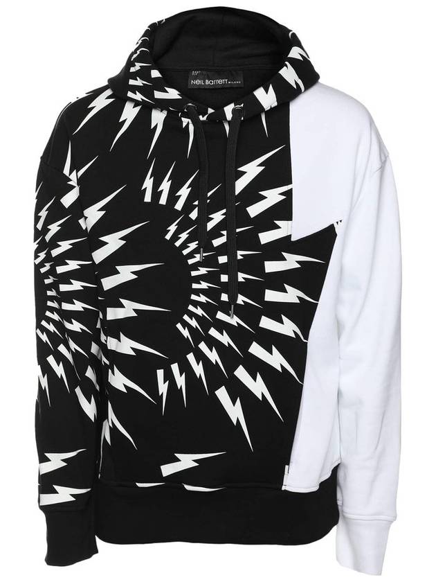 Thunder Hoodie White Black - NEIL BARRETT - BALAAN 2