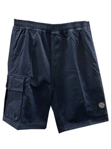 Logo Patch Pocket Bermuda Banding Shorts 1126925 - STONE ISLAND - BALAAN 1