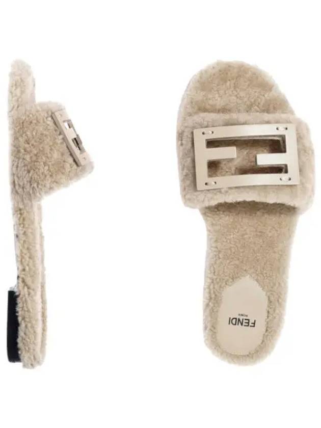 Baguette Sheepskin Slides Women s Slippers - FENDI - BALAAN 1