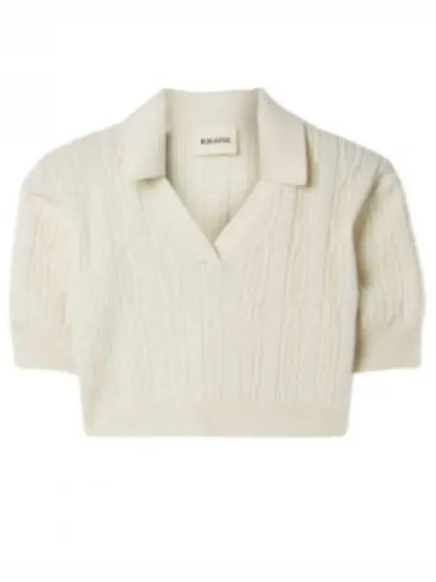 The Lylith Knit Top Ivory - KHAITE - BALAAN 2