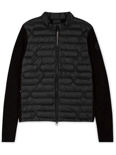 Padded Cotton Zip Up Cardigan Black - MONCLER - BALAAN 2