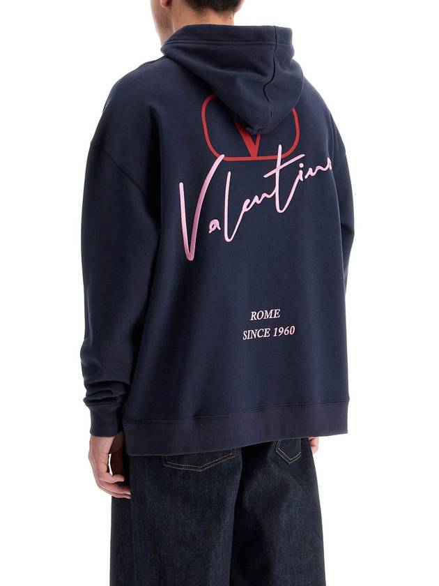 hooded sweatshirt with - VALENTINO - BALAAN 3