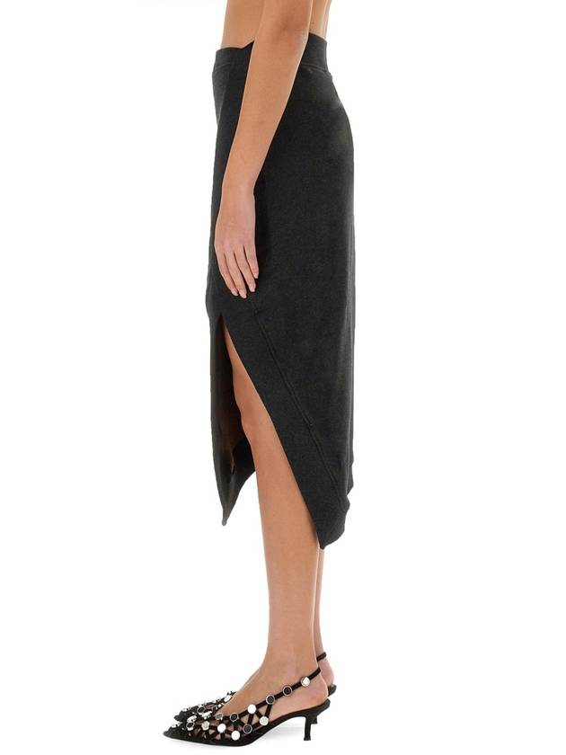 "BLACK FADE AND BROWN" MIDI SKIRT - THE ATTICO - BALAAN 4