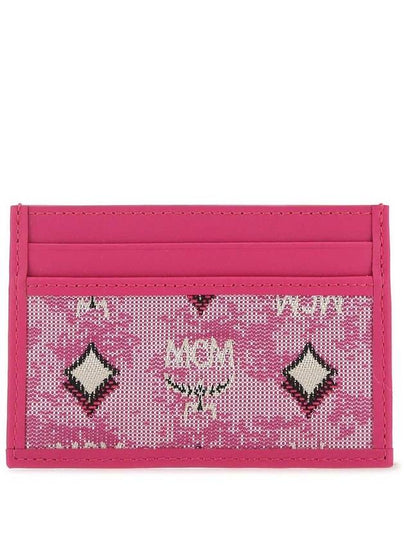 PINK Fuchsia leather card holder MXACATA01 PK - MCM - BALAAN 2