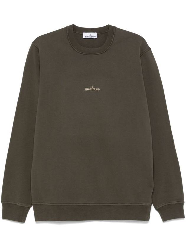 Back Graphic Print Sweatshirt Green - STONE ISLAND - BALAAN 2