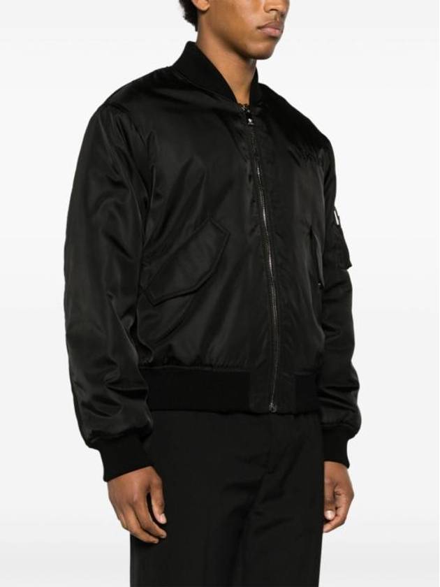 Logo Bomber Jacket Black - VERSACE - BALAAN 3