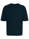 Men's Pigment Dyed Jersey Short Sleeve T-Shirt Dark Sapphire - LEMAIRE - BALAAN 2