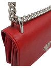 Women s 1BD144 Saffiano Leather Silver Chain Flap Mini Cross Bag - PRADA - BALAAN 5