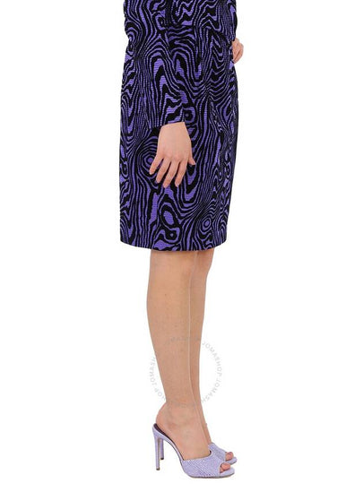 Moschino Ladies Moire Effect Jacquard Mini Skirt, Brand Size 38 (US Size 4) - MOSCHINO - BALAAN 2