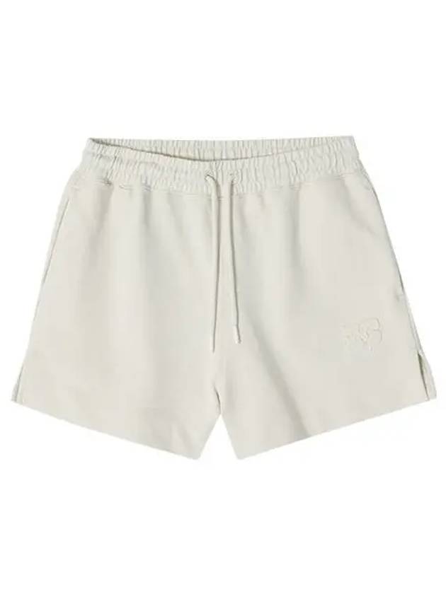 Light Isoli Elasticated Shorts Ivory - GANNI - BALAAN 3