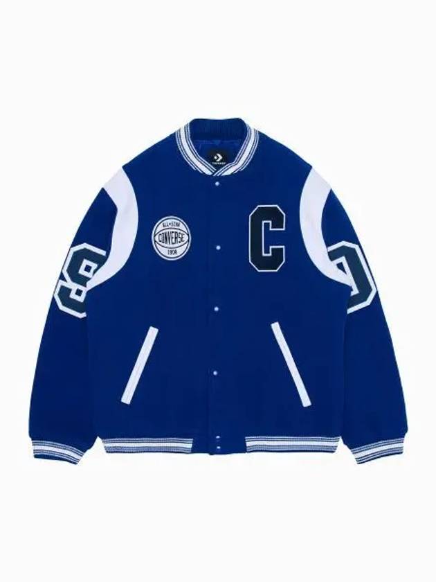 Premium Varsity Jacket Blue 10026725 A03 - CONVERSE - BALAAN 2