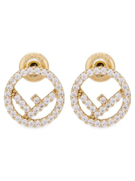 F IS earrings gold - FENDI - BALAAN 2