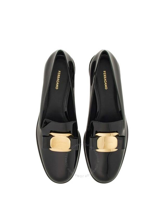 New Vara Plate Loafers Black - SALVATORE FERRAGAMO - BALAAN 4