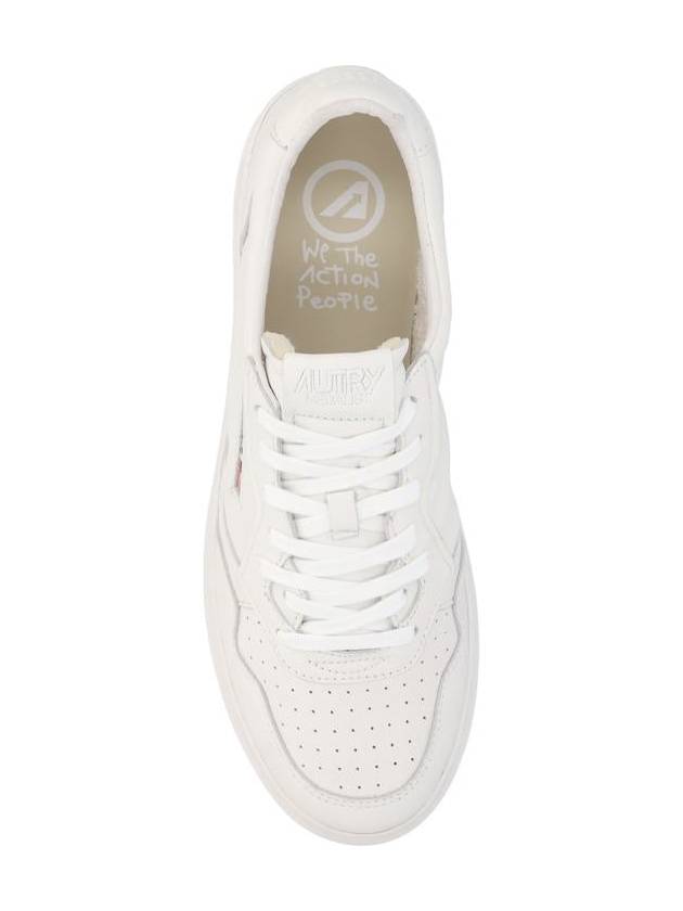 Medalist Logo Patch Low Top Sneakers White - AUTRY - BALAAN 5