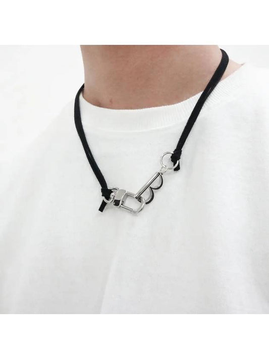 Men's Black Strap Necklace CLEF OUTPUT - BASSCLEF - BALAAN 2