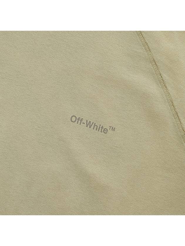 Diag Tab Long Sleeve T-Shirt Beige - OFF WHITE - BALAAN 8