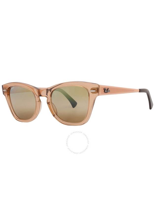 Ray Ban Gold Gradient Mirror Square Unisex Sunglasses RB0707SM 6449G7 50 - RAY-BAN - BALAAN 3