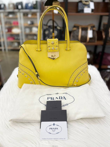 Daol Sangin Branch Saffiano Ballki Tote and Shoulder Bag BN2753 Condition A - PRADA - BALAAN 1