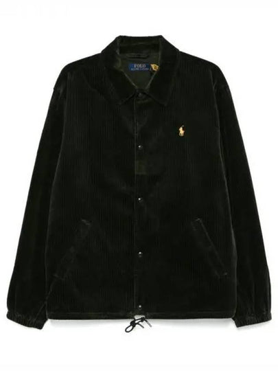 Corduroy Shirt Jacket Black - POLO RALPH LAUREN - BALAAN 2