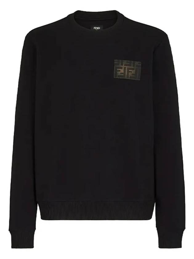 Jersey Sweatshirt Black - FENDI - BALAAN 3