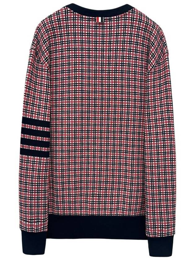 24SS Check Jacquard Sweatshirt MJT421A 960 - THOM BROWNE - BALAAN 2