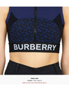 TB Logo Sportive Zip Up Top Sleeveless Blue - BURBERRY - BALAAN.