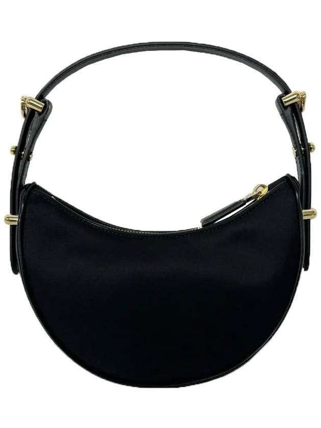 Arque Re-Nylon Brushed Leather Mini Shoulder Bag Black - PRADA - BALAAN 4