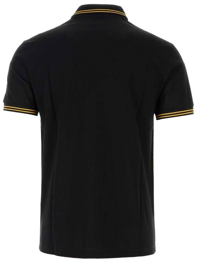 Medusa Head Embroidery Cotton Polo Shirt Black - VERSACE - BALAAN 3