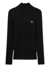 Bold Fox Head Patch Turtleneck Black - MAISON KITSUNE - BALAAN 2