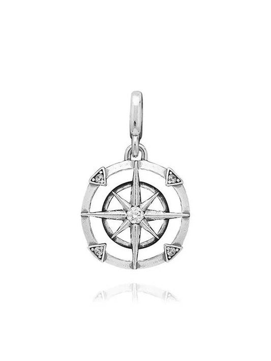 792693C01 Mi Compass Medallion Pendant and Dangle Silver Charm - PANDORA - BALAAN 1