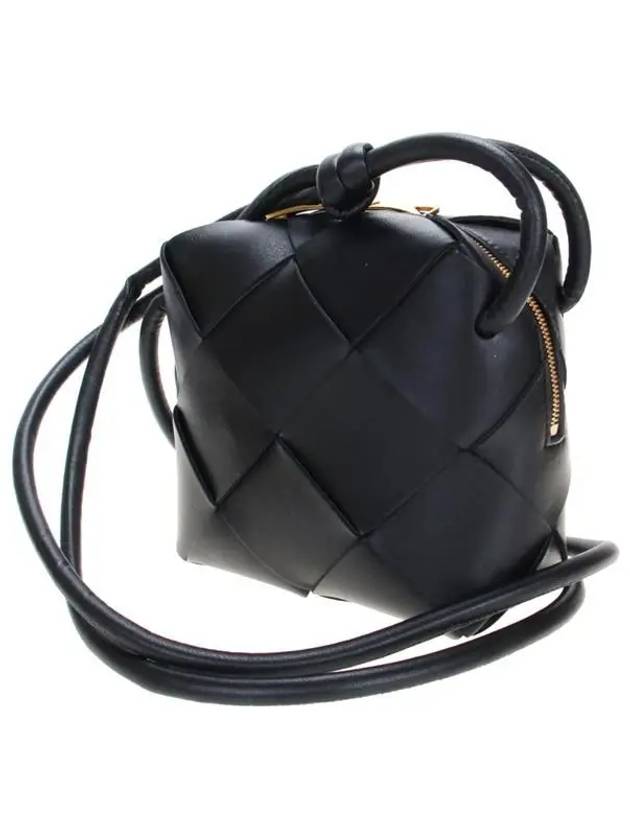 Cassette Intrecciato Mini Shoulder Bag Black - BOTTEGA VENETA - BALAAN 3