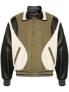 Robyn Varsity Bomber Jacket Olive - ANDERSSON BELL - BALAAN 1