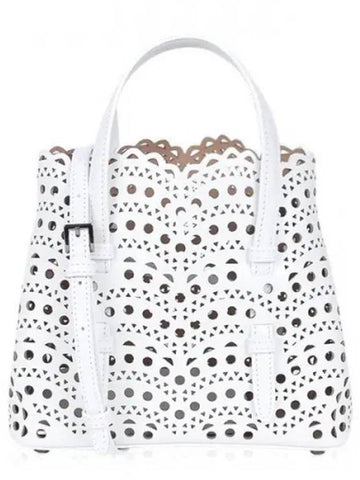 Women s Punching Bag Mina20 Wave Tote White 270377 1119238 - ALAIA - BALAAN 1